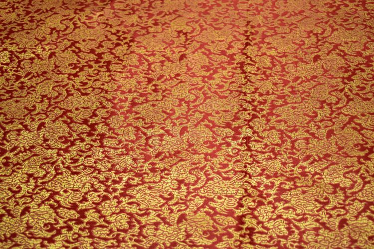 Китайский красный золотой узор W-131547
