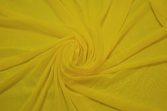 Сетка-стрейч желтого цвета W-128566