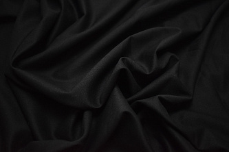 Костюмная черная ткань W-132075