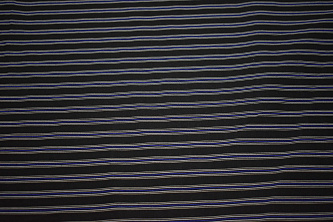 Рубашечная черная ткань полоска W-131774