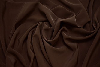 Плательная коричневая ткань W-128942