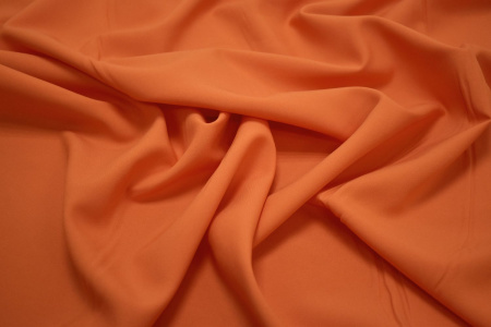 Габардин оранжевого цвета W-128164