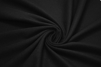 Пальтовая черная ткань W-129738