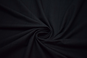 Костюмная тёмно-синяя ткань полоска W-132808