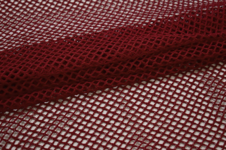 Сетка-стрейч бордового цвета W-125332