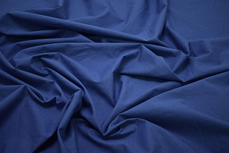 Рубашечная синяя фактурная ткань W-129811