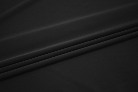 Костюмная черная ткань W-130123