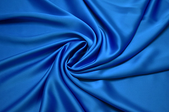 Плательная синяя ткань W-126749