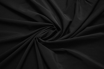 Плательная черная ткань W-130368