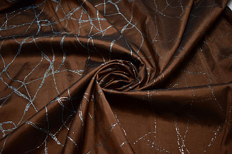 Тафта коричневого цвета абстракция W-131291