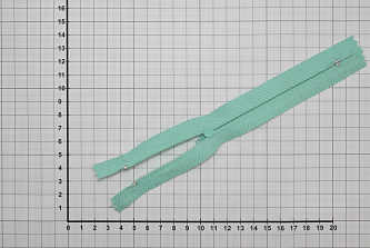 Молния неразъемная юбочная бирюзовая W-133272