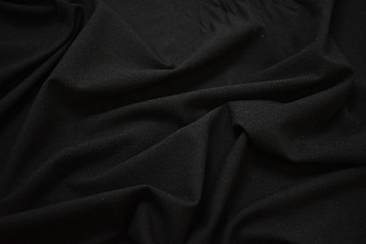 Костюмная черная ткань W-132120