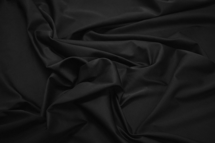 Костюмная черная ткань W-130131