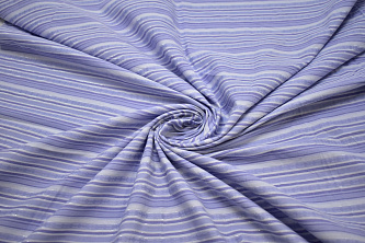 Рубашечная сиреневая ткань полоска W-130407