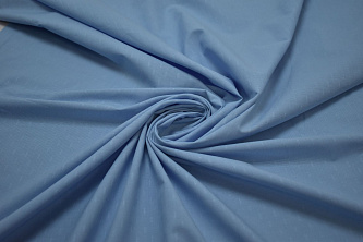 Рубашечная голубая фактурная ткань W-130577