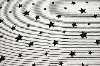 Плательная белая ткань полоска звезды W-132011