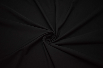 Костюмная черная ткань W-132037