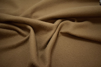 Пальтовая бежевая ткань из шерсти W-127055