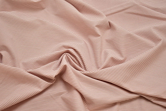 Рубашечная пудровая ткань полоска W-132258