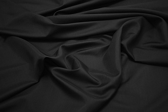 Плательная черная ткань W-127380