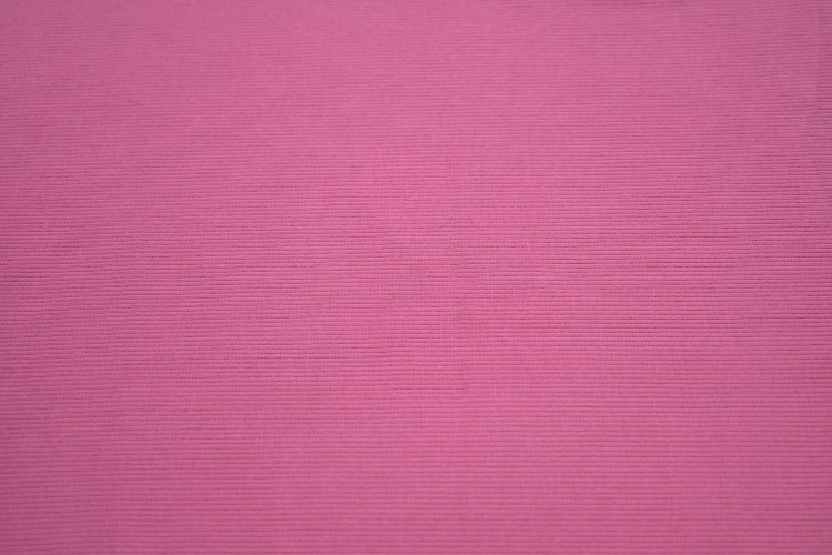 Трикотаж рибана розового цвета W-128735