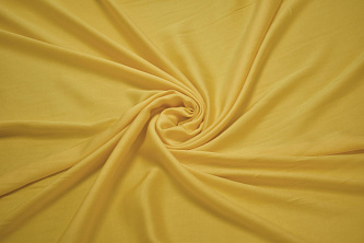 Плательная желтая ткань W-129593
