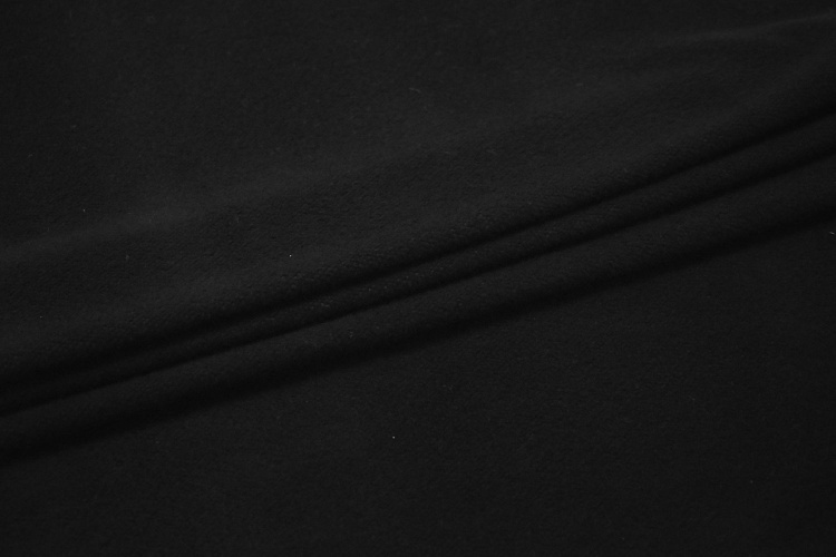 Пальтовая черная ткань W-125576