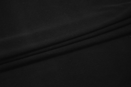 Пальтовая черная ткань W-125576