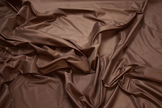Курточная коричневая ткань W-128658