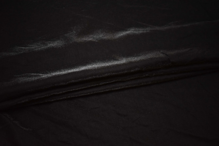 Костюмная черная ткань W-129562