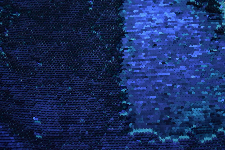Сетка с синими пайетками W-127491