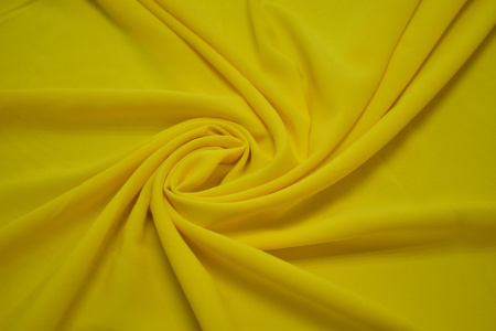 Плательная желтая ткань W-127190