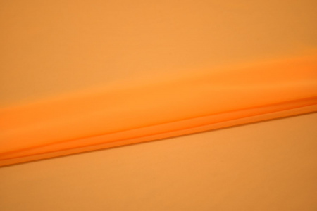 Шифон однотонный оранжевый японский W-131635