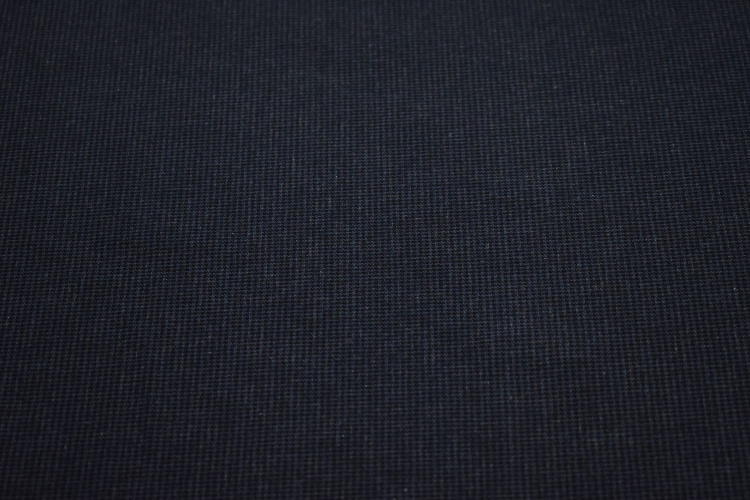 Костюмная черная синяя ткань W-130952