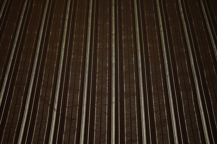 Рубашечная коричневая ткань полоска W-133191