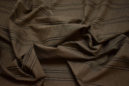 Костюмная коричневая ткань W-131064