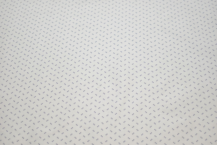 Рубашечная белая синяя ткань геометрия W-131554