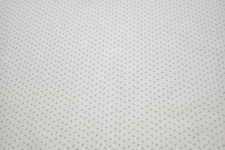 Рубашечная белая синяя ткань геометрия W-131554
