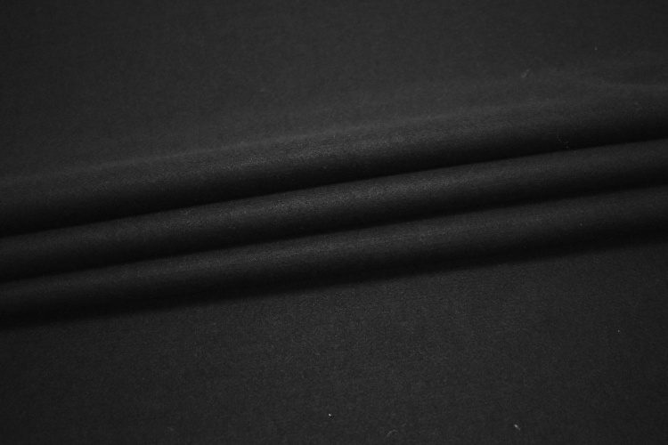 Пальтовая черного цвета ткань W-129733
