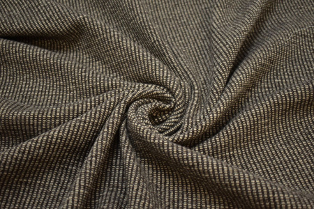 Пальтовая бежевая коричневая ткань W-132740