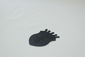 Термонаклейка черного цвета W-134146