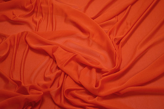 Сетка-стрейч оранжевого цвета W-125663