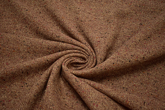 Костюмная ткань коричневая W-131087