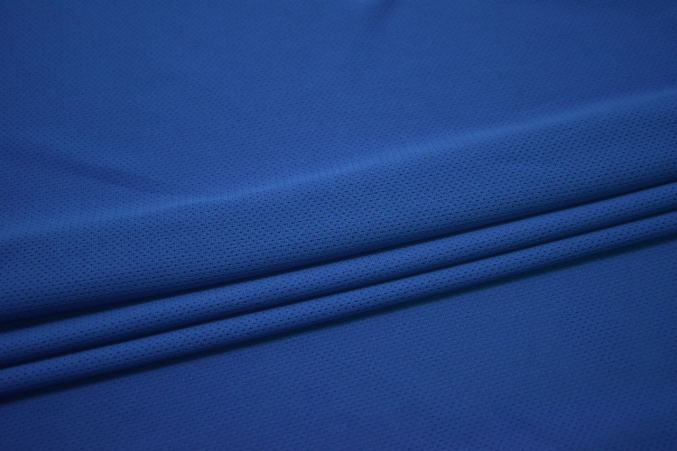 Сетка-стрейч синего цвета W-128138