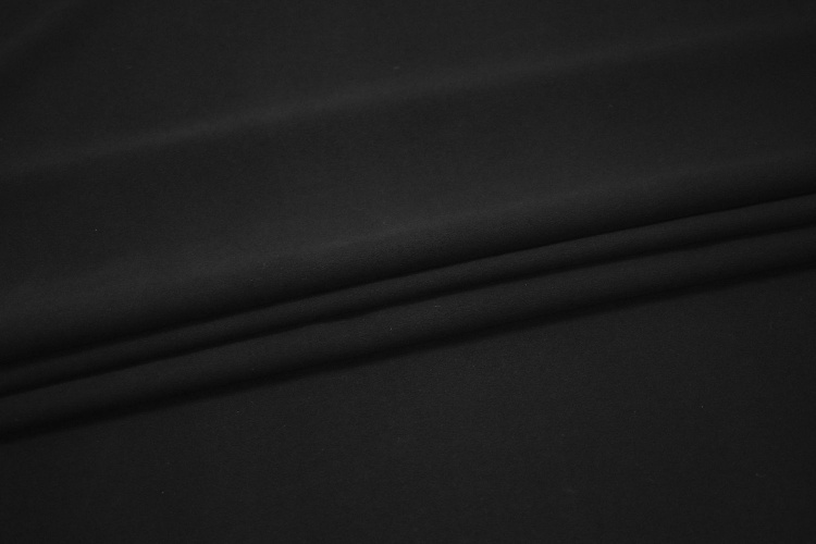 Костюмная черная ткань W-130065