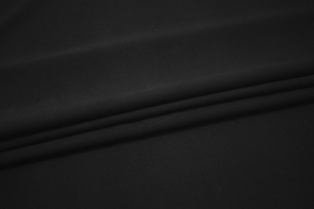 Костюмная черная ткань W-130065