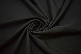 Костюмная темно-серая фактурная ткань W-132145