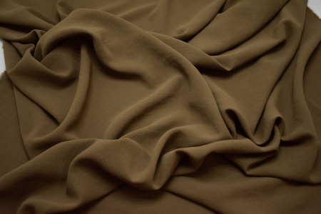 Плательная коричневая ткань W-128929
