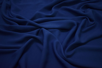 Костюмная синяя ткань W-128350