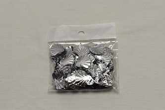 Пайетки пришивные серебряного цвета 1,8 см W-133543